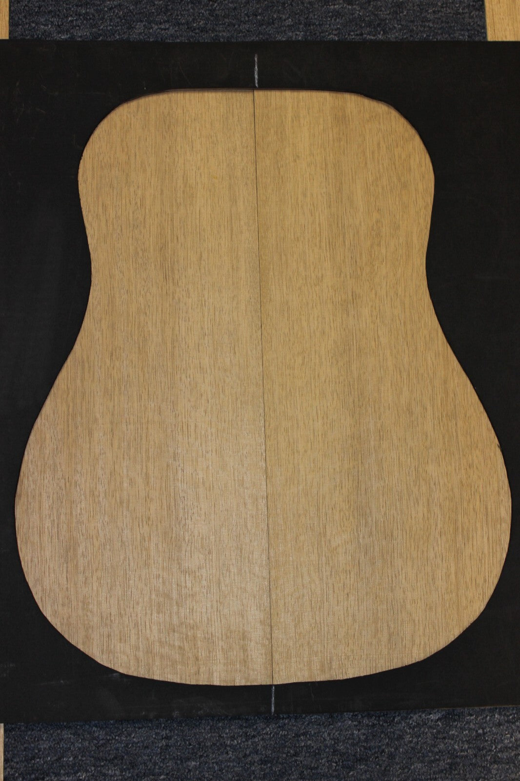 Quarter sawn white limba / korina acoustic back and side set. Dread size