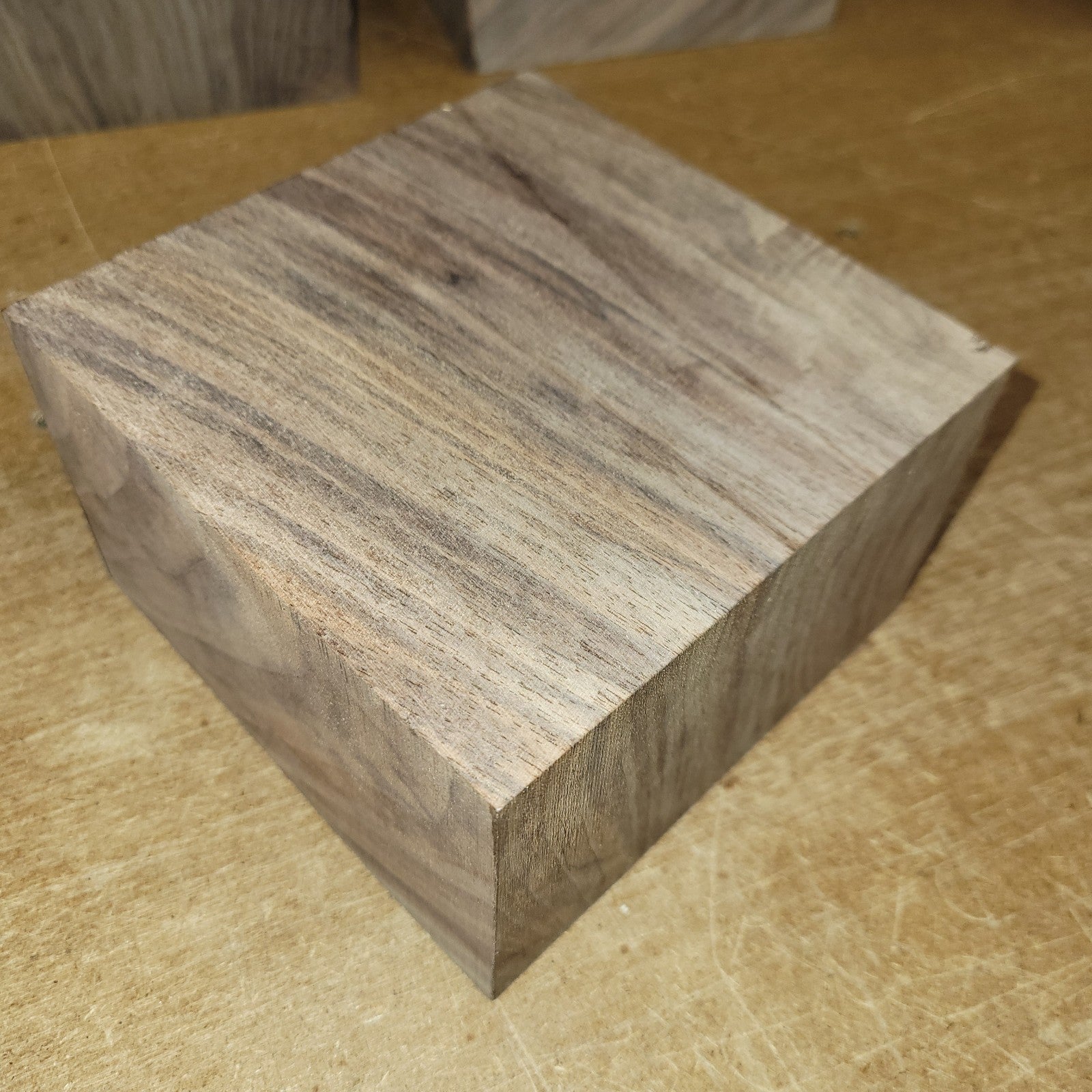 Black walnut bowl blank, 5 X 5 X 3.25