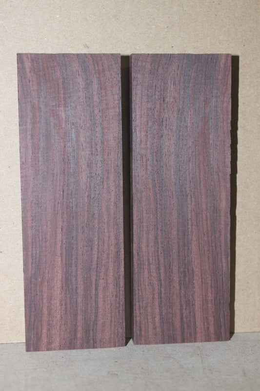 East Indian rosewood knife scale, gun grip. 5.75  X 2 X 3/8"