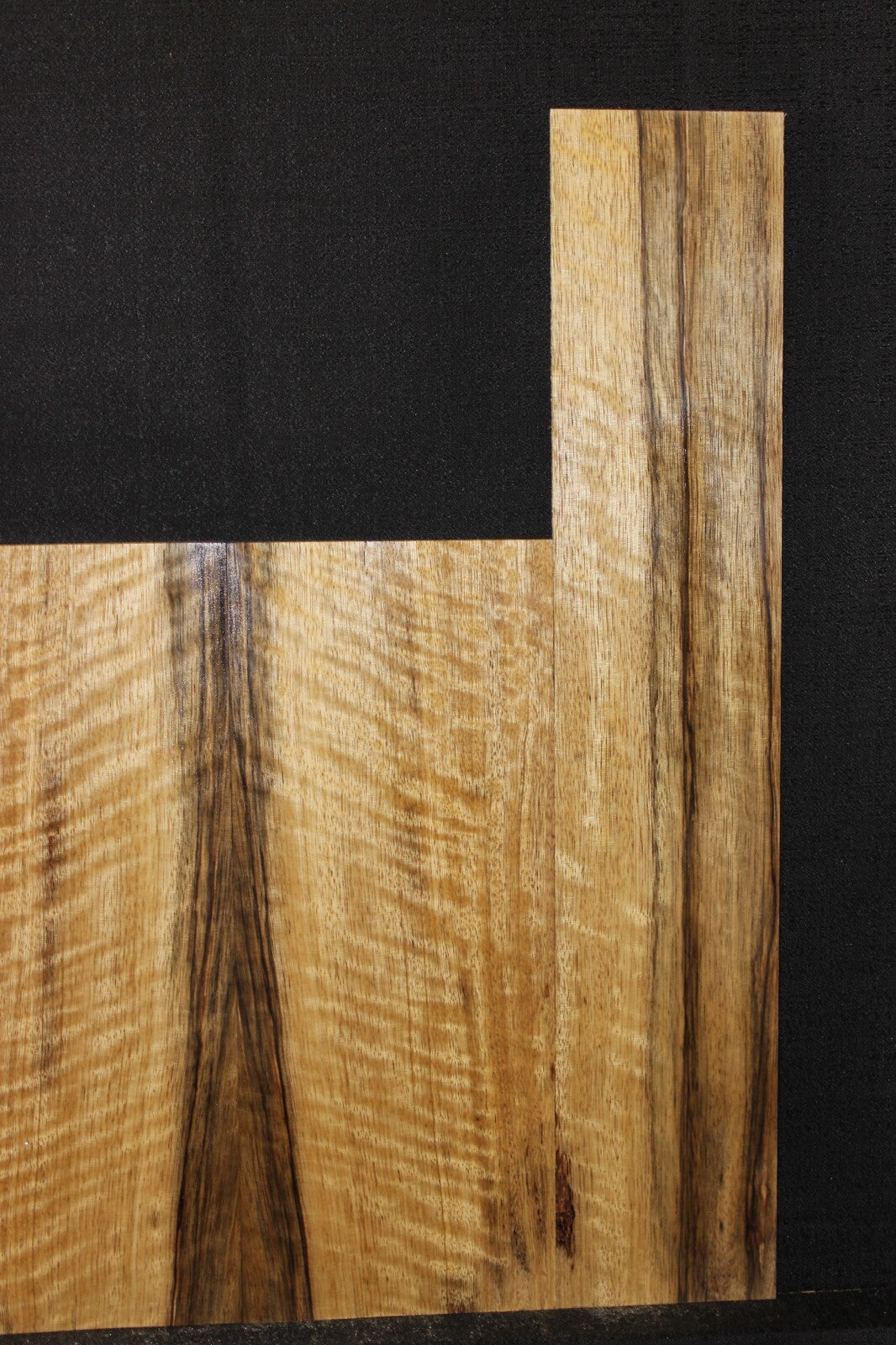 Figured limba / korina tenor ukulele back and side set.
